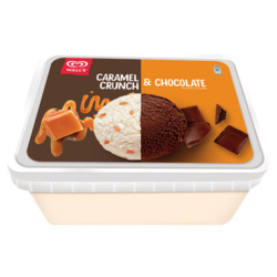 Walls Caramel Crunch and Chocolate 1400ml